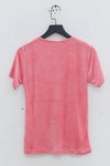 BASERANGE short-sleeved T-shirt TOOT-VE-AU23 drunk powder